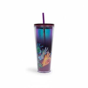 NWOT Starbucks ASL Venti Tumbler 2021 Sign Language Hand Movements 24oz Cup